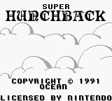 Super Hunchback back cover for GameBoy